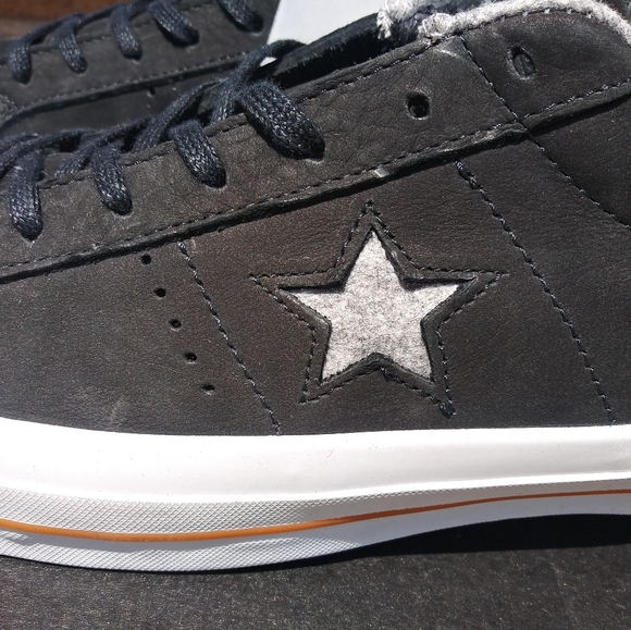 🆕Converse | Lunarlon One Star Ox Low Top Shoes in Black/grey Mens Size 11.5 - Picture 3 of 11